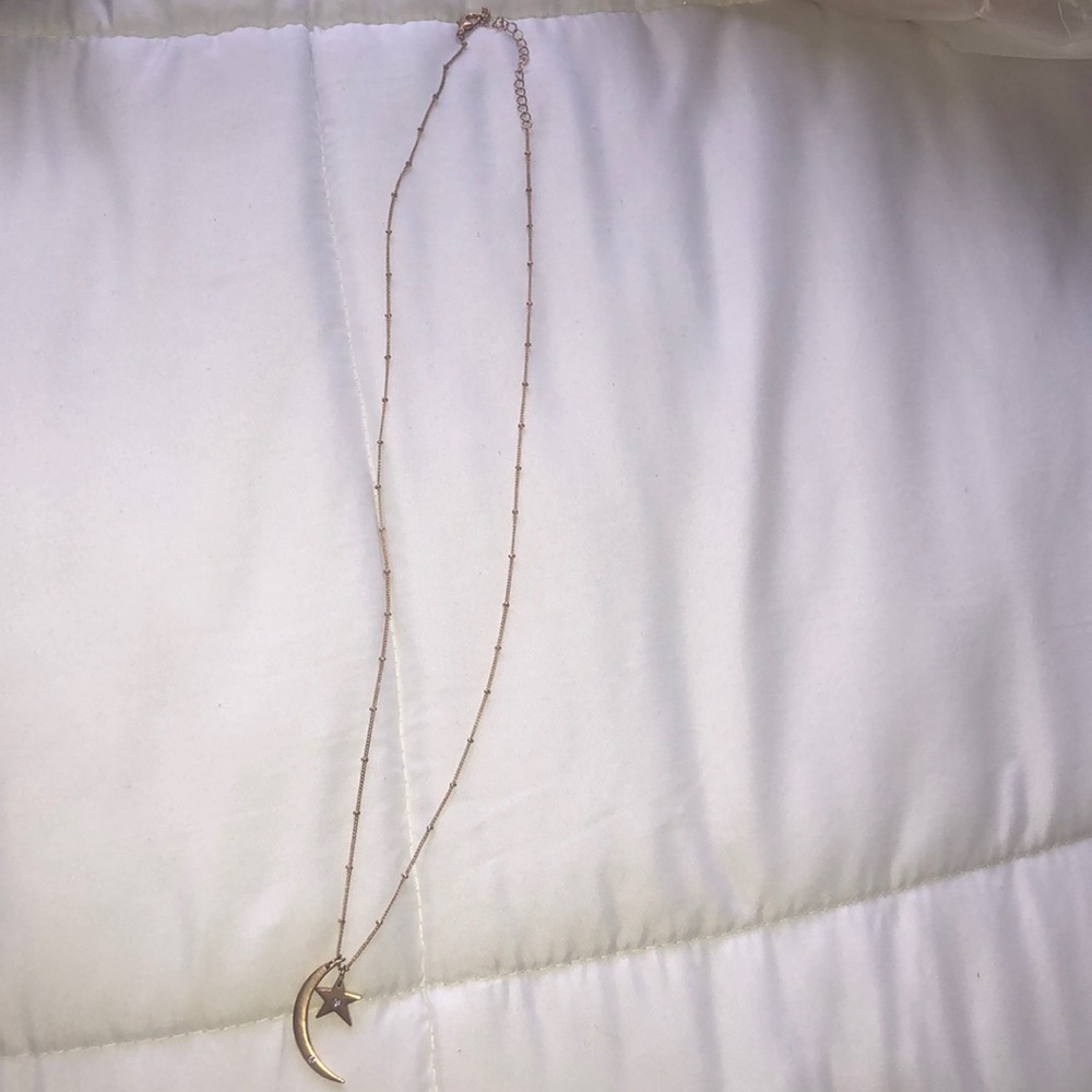 Moon and Star Necklace